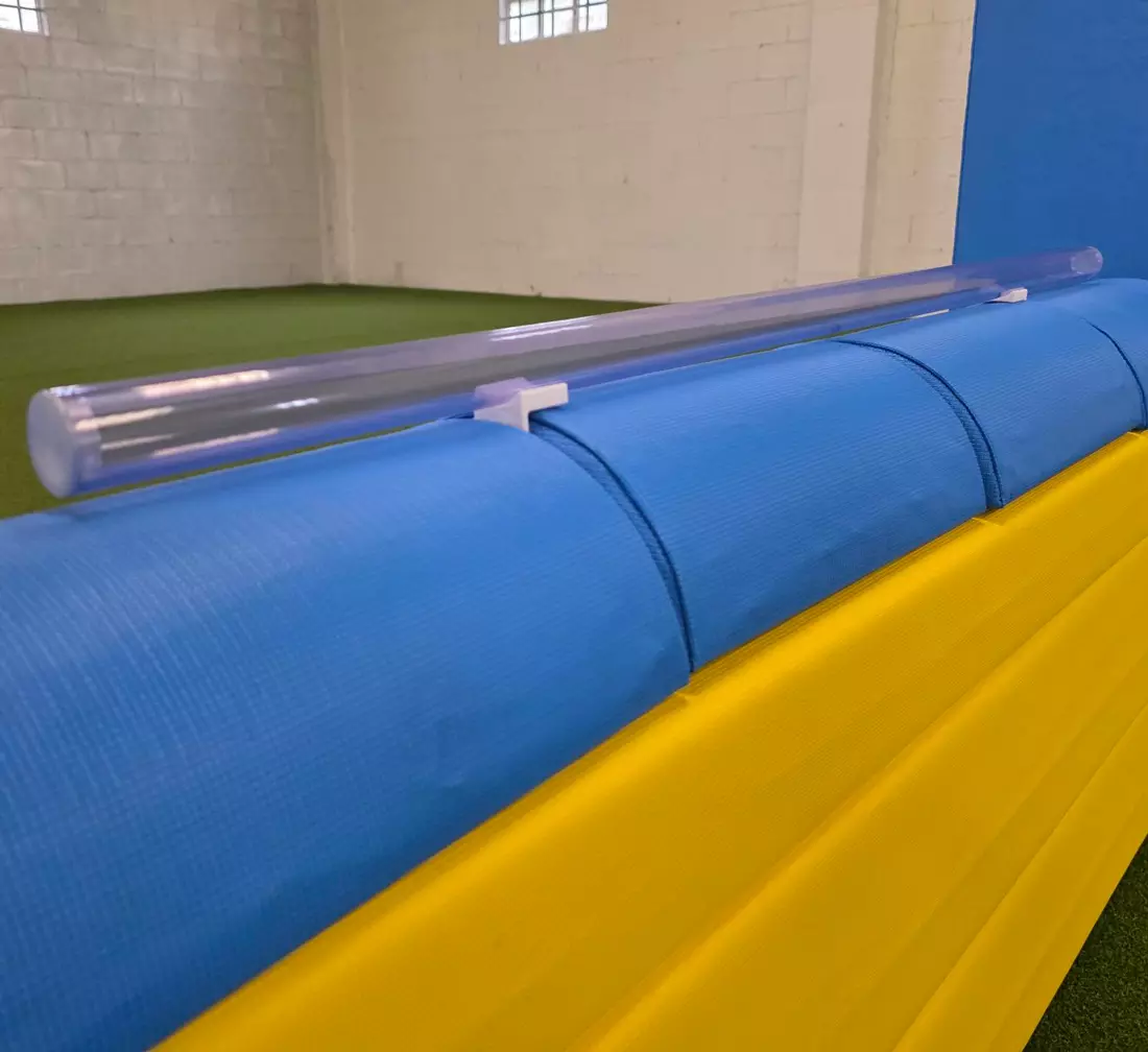 Barra trasparente con supporto per muro da 1 m - immagine 7