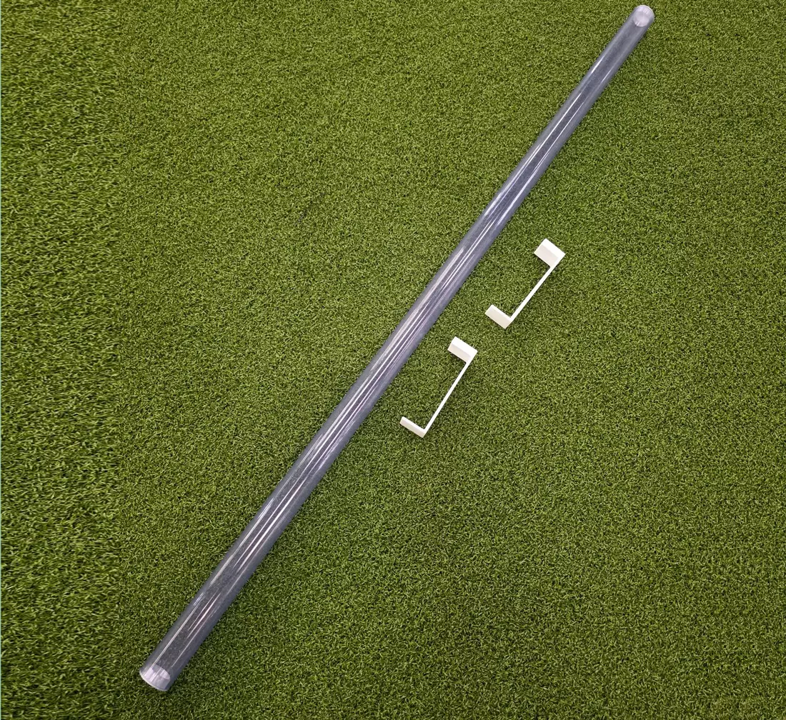 Barra trasparente con supporto per muro da 1 m - immagine 4