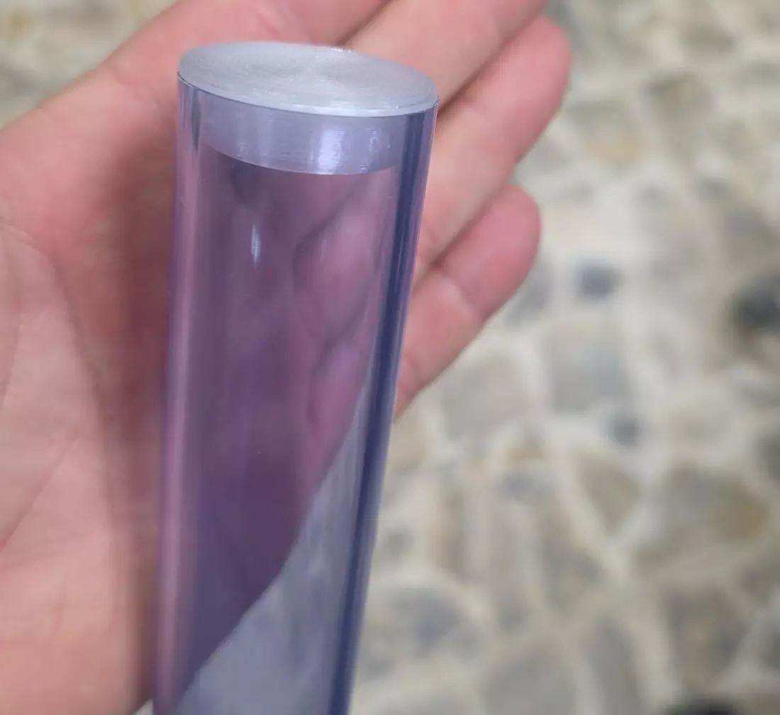 Barra trasparente con supporto per muro da 1 m - immagine 8